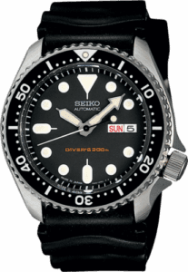 Seiko Seiko SKX007 Black / Stainless Steel / Rubber SKX007K1