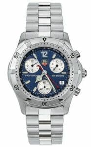 TAG Heuer 2000 Chronograph Stainless Steel / Blue / Bracelet CK1112.BA0328