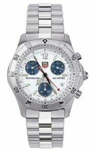 TAG Heuer 2000 Chronograph Stainless Steel / Silver / Bracelet CK1111.BA0328