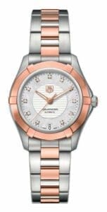 TAG Heuer Aquaracer 200M Calibre 5 34 Stainless Steel / Rose Gold / Silver / Bracelet WAP2351.BD0838