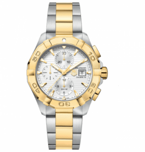 TAG Heuer Aquaracer 300M Calibre 16 43 Stainless Steel / Yellow gold / Silver / Bracelet CAY2121.BB0923
