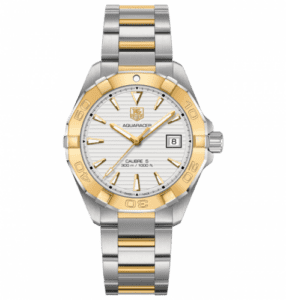 TAG Heuer Aquaracer 300M Calibre 5 40.5 Stainless Steel / Yellow Gold / Silver / Bracelet WAY2151.BD0912