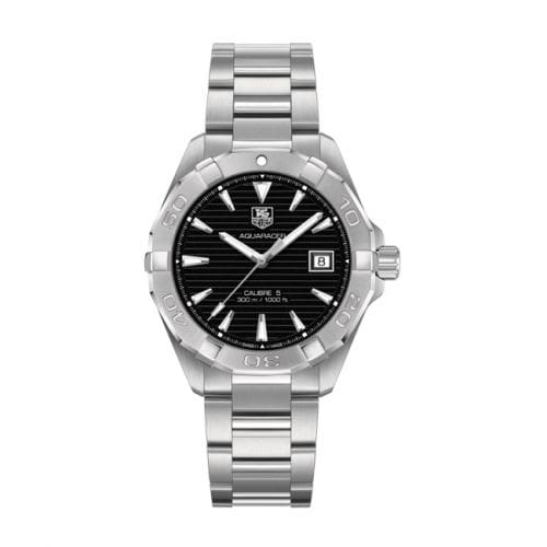TAG Heuer Aquaracer 300M Calibre 5 41 Stainless Steel / Black / Bracelet WAY2110.BA0928