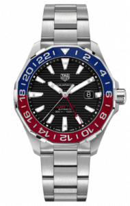 TAG Heuer Aquaracer 300M Calibre 7 GMT Stainless Steel / Black / Bracelet WAY201F.BA0927