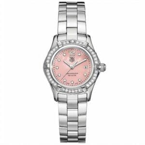 TAG Heuer Aquaracer 300M Quartz 27 Stainless Steel / Diamond / MOP - Diamond / Bracelet WAF141B.BA0813