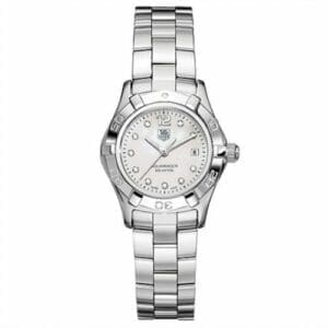 TAG Heuer Aquaracer 300M Quartz 27 Stainless Steel / MOP - Diamond / Bracelet WAF1415.BA0813