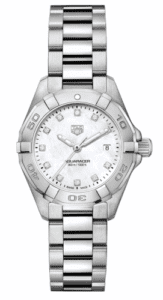 TAG Heuer Aquaracer 300M Quartz 27 Stainless Steel / MOP - Diamond / Bracelet WBD1414BA0741