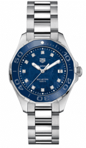 TAG Heuer Aquaracer 300M Quartz 35 Stainless Steel / Blue MOP - Diamond / Bracelet WAY131L.BA0748