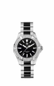 TAG Heuer Aquaracer 300M Quartz 35 Stainless Steel / Diamond / Black / Bracelet WAY131E.BA0913