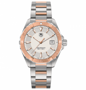 TAG Heuer Aquaracer 300M Quartz 40.5 Stainless Steel / Rose Gold / Silver / Bracelet WAY1150.BD0911