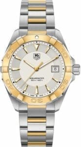 TAG Heuer Aquaracer 300M Quartz 40.5 Stainless Steel / Yellow Gold / Silver / Bracelet WAY1151.BD0912