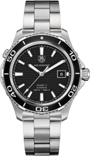 TAG Heuer Aquaracer 500M Calibre 5 41 Stainless Steel / Black / Bracelet WAK2110.BA0830