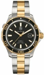 TAG Heuer Aquaracer 500M Calibre 5 41 Stainless Steel / Yellow Gold / Black / Bracelet WAK2122.BB0835