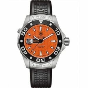 TAG Heuer Aquaracer 500M Quartz 43 Stainless Steel / Orange / Rubber WAJ1113.FT6015