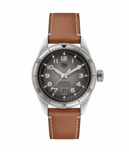 TAG Heuer Autavia Calibre 5 Stainless Steel / Grey / Leather WBE5111.FC8267-1