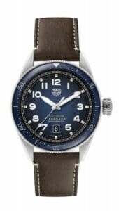 TAG Heuer Autavia Isograph Calibre 5 Stainless Steel / Blue / Leather WBE5112.FC8266