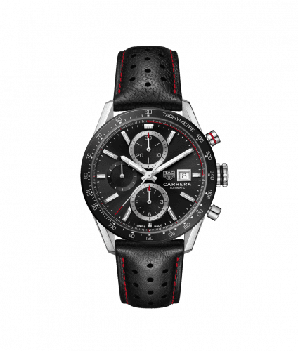 TAG Heuer Carrera Calibre 16 41 Stainless Steel / Black / Calf CBM2110.FC6454
