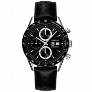 TAG Heuer Carrera Calibre 16 41 Stainless Steel / Black / Calf CV2010.FC6233