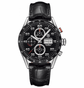 TAG Heuer Carrera Calibre 16 Day Date 43 Stainless Steel / Black / Alligator CV2A1R.FC6235