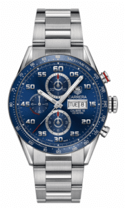 TAG Heuer Carrera Calibre 16 Day Date 43 Stainless Steel / Blue / Bracelet CV2A1V.BA0738