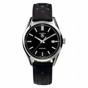 TAG Heuer Carrera Calibre 5 39 Stainless Steel / Black / Calf WV211B.FC6182