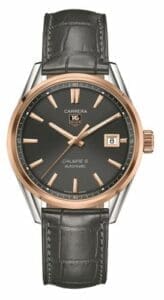 TAG Heuer Carrera Calibre 5 39 Stainless Steel / Rose Gold / Grey / Alligator WAR215E.FC6336