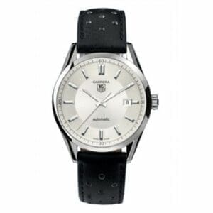TAG Heuer Carrera Calibre 5 39 Stainless Steel / Silver / Calf WV211A.FC6205