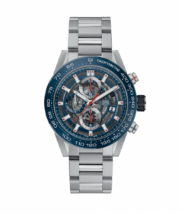TAG Heuer Carrera Calibre Heuer 01 43 Stainless Steel / Blue Ceramic / Skeleton / Bracelet CAR201T.BA0766