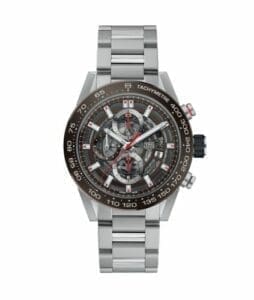 TAG Heuer Carrera Calibre Heuer 01 43 Stainless Steel / Brown Ceramic / Skeleton / Bracelet CAR201U.BA0766