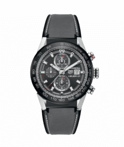 TAG Heuer Carrera Calibre Heuer 01 43 Stainless Steel / Grey / Calf CAR201W.FT6095