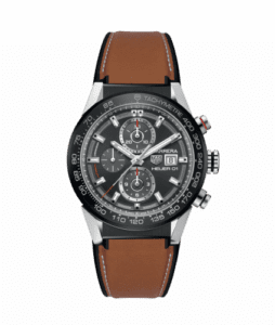 TAG Heuer Carrera Calibre Heuer 01 43 Stainless Steel / Grey / Calf CAR201W.FT6122