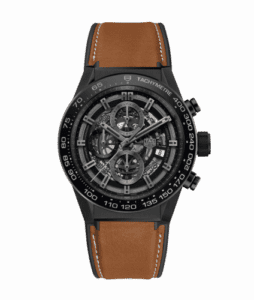 TAG Heuer Carrera Calibre Heuer 01 45 Ceramic / Skeleton / Calf CAR2A91.FT6121