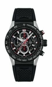 TAG Heuer Carrera Calibre Heuer 01 45 Stainless Steel / Skeleton / Rubber CAR2A1Z.FT6044
