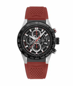 TAG Heuer Carrera Calibre Heuer 01 45 Stainless Steel / Skeleton / Rubber / Red Touch CAR2A1Z.FT6050