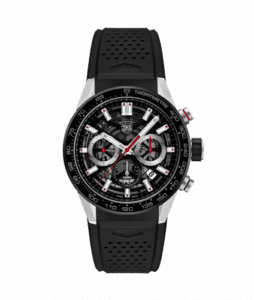 TAG Heuer Carrera Calibre Heuer 02 43 Stainless Steel / Black Ceramic / Skeleton / Rubber CBG2010.FT6143