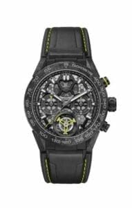 TAG Heuer Carrera Calibre Heuer 02T 45 Chronograph Tourbillon Titanium / Carbon / Nanograph CAR5A8K.FT6172