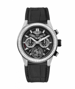 TAG Heuer Carrera Calibre Heuer 02T 45 Chronograph Tourbillon Titanium / Stainless Steel / Baguette / Alligator CAR5A81.FC6377