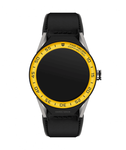 TAG Heuer Carrera Connected Modular 45 Titanium / Yellow Aluminum / Black Calf SBF8A8017.11FT6079