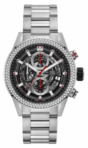 TAG Heuer Carrerra Calibre Heuer 01 43 Stainless Steel / Diamond / Skeleton / Bracelet CAR201P.BA0766