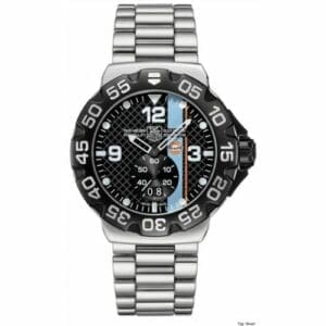 TAG Heuer Formula 1 Big Date 44 Stainless Steel / Gulf / Bracelet WAH1013.BA0860