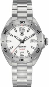 TAG Heuer Formula 1 Calibre 5 41 Stainless Steel / White / Bracelet WAZ2114.BA0875