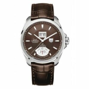TAG Heuer Grand Carrera Calibre 8 RS Grande Date GMT Stainless Steel / Brown / Alligator WAV5113.FC6231