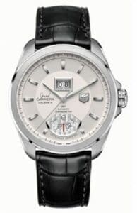 TAG Heuer Grand Carrera Calibre 8 RS Grande Date GMT Stainless Steel / Silver / Alligator WAV5112.FC6225