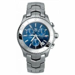 TAG Heuer Link Quartz Chronograph 1/10th Stainless Steel / Blue CJ1112.BA0576