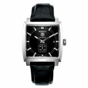 TAG Heuer Monaco Calibre 6 Automatic Stainless Steel / Black / Alligator WW2110.FC6177