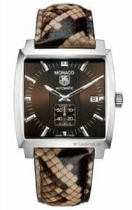 TAG Heuer Monaco Calibre 6 Automatic Stainless Steel / Brown / Python WW2115.FC6217