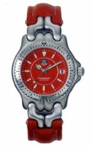 TAG Heuer S/EL Quartz 33 Stainless Steel / Red / Strap WG121C.FC6149