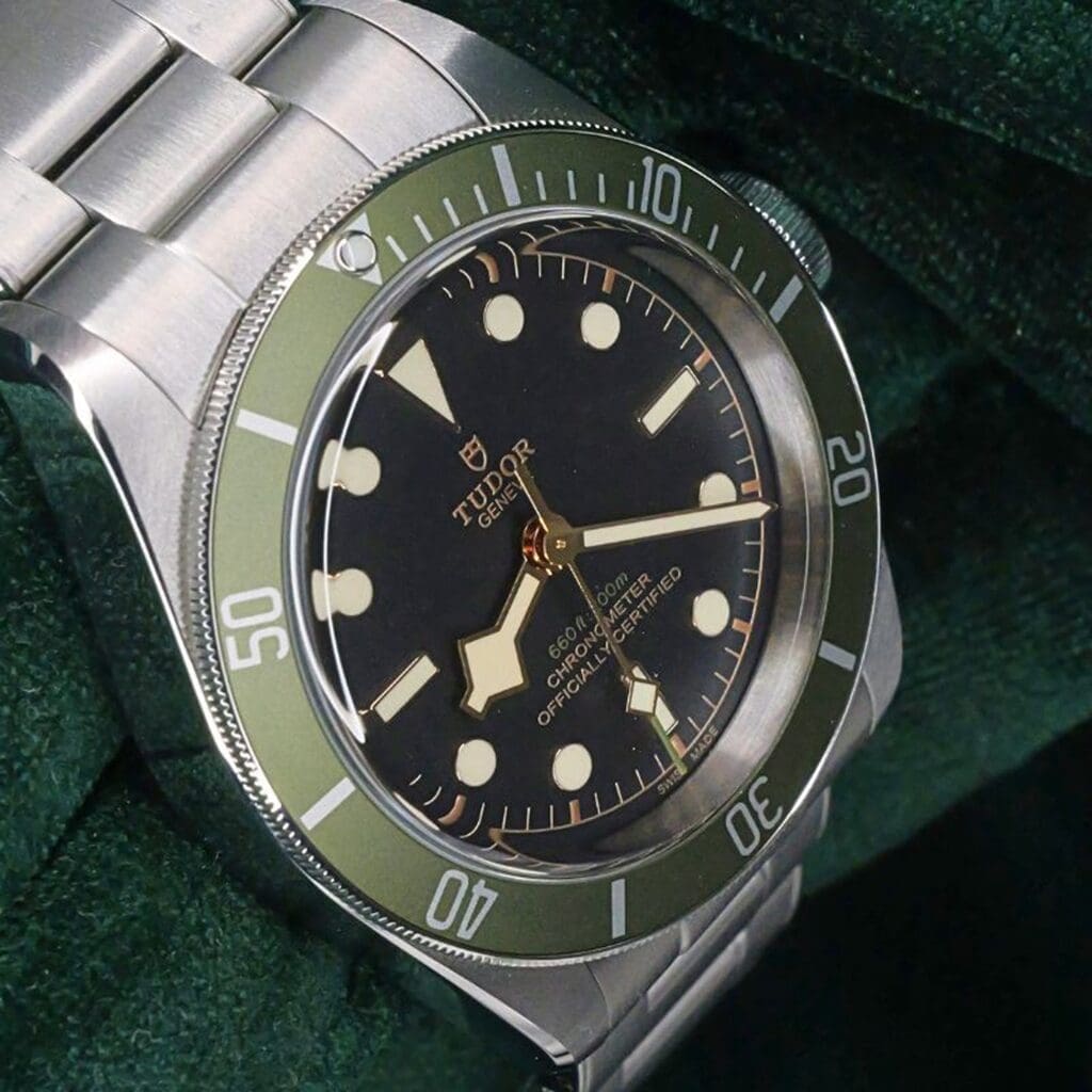 TUDOR BLACK BAY HARRODS top left angle