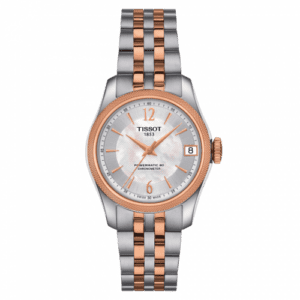 Tissot Ballade Powermatic 80 COSC 32 Stainless Steel / Rose Gold PVD / MOP / Bracelet T108.208.22.117.01