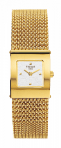 Tissot Bellflower Square Yellow Gold / Silver / Bracelet T73.3.321.31
